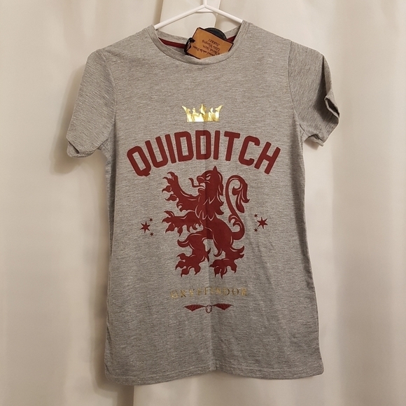Primark Harry Potter women's size xs or 0 gray Quidditch shirt New - Picture 1 of 5